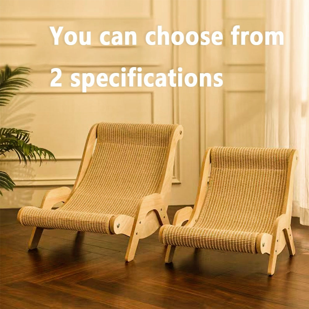 Ergonomic cat lounger for indoor cats