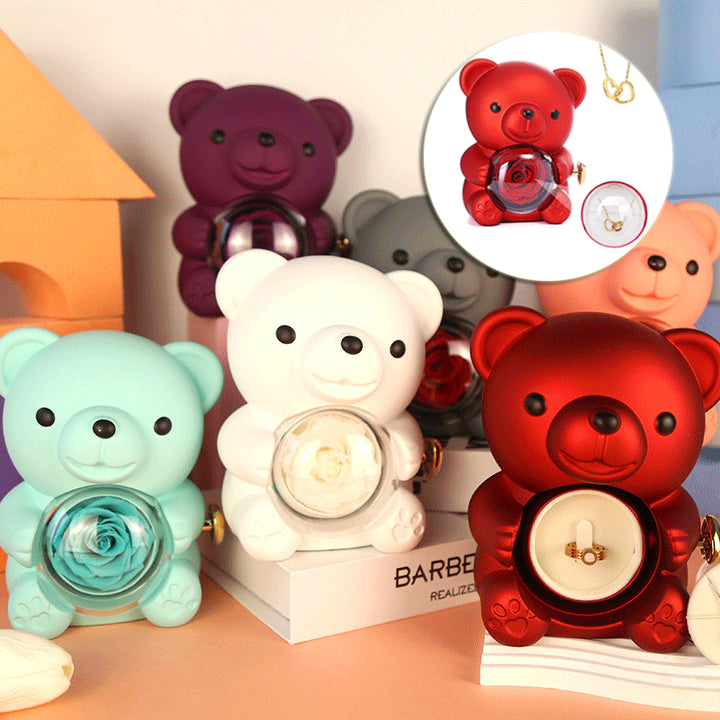 Eternal rose teddy bear