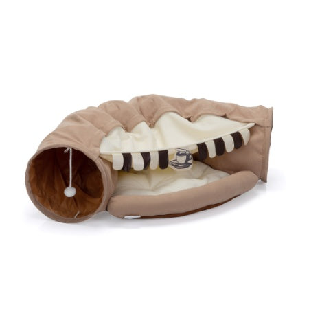 Expandable telescopic cat play tunnel