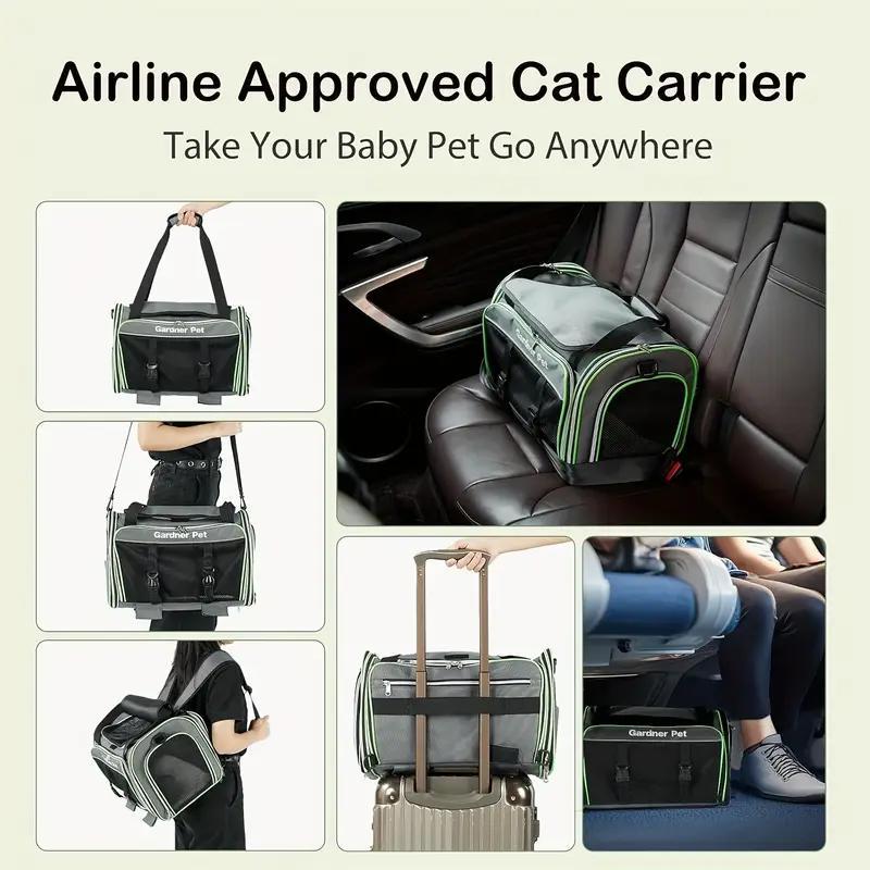 Expandable wheeled pet travel bag