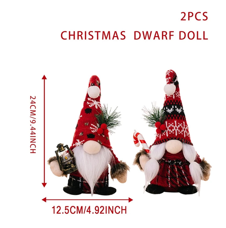 Faceless Santa Doll Christmas Ornament for Seasonal Displays.