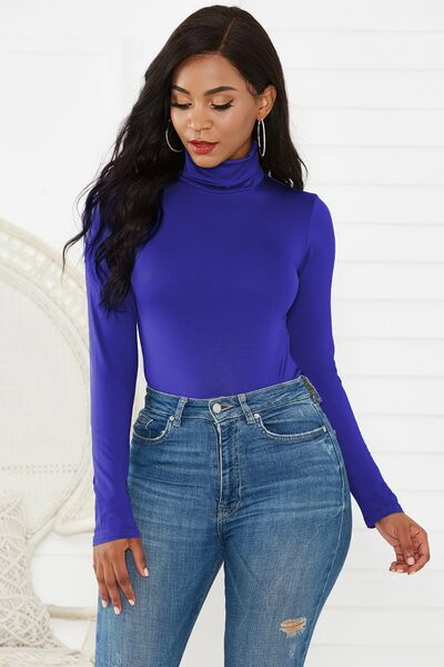 Fashionable Turtleneck Body Suit