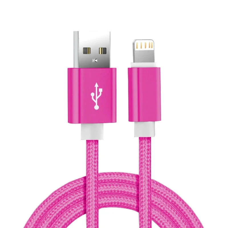 Fast Charging USB-C to Lightning Cable – 3A in pink color 

