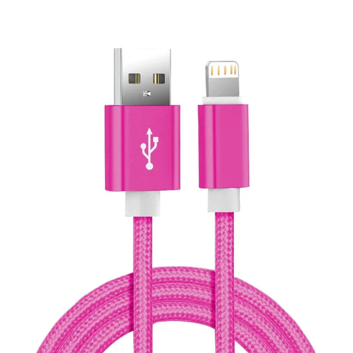 Fast Charging USB-C to Lightning Cable – 3A in pink color 

