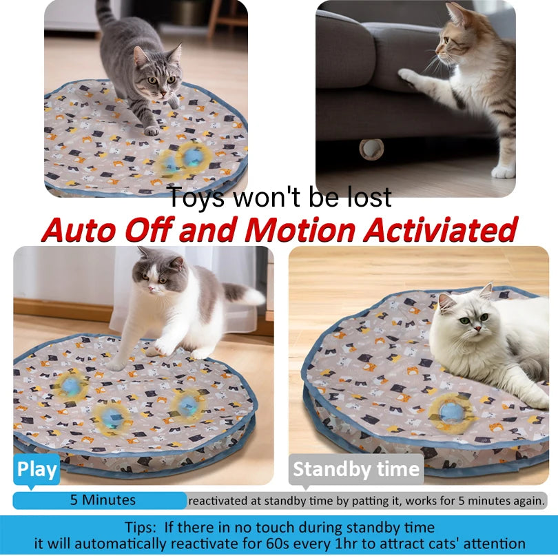 Fast Rolling Interactive Cat Toy