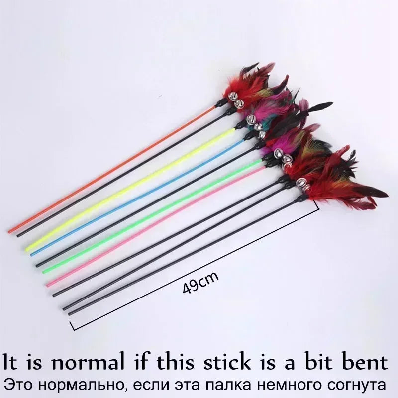 Feather Stick Toy for Cats