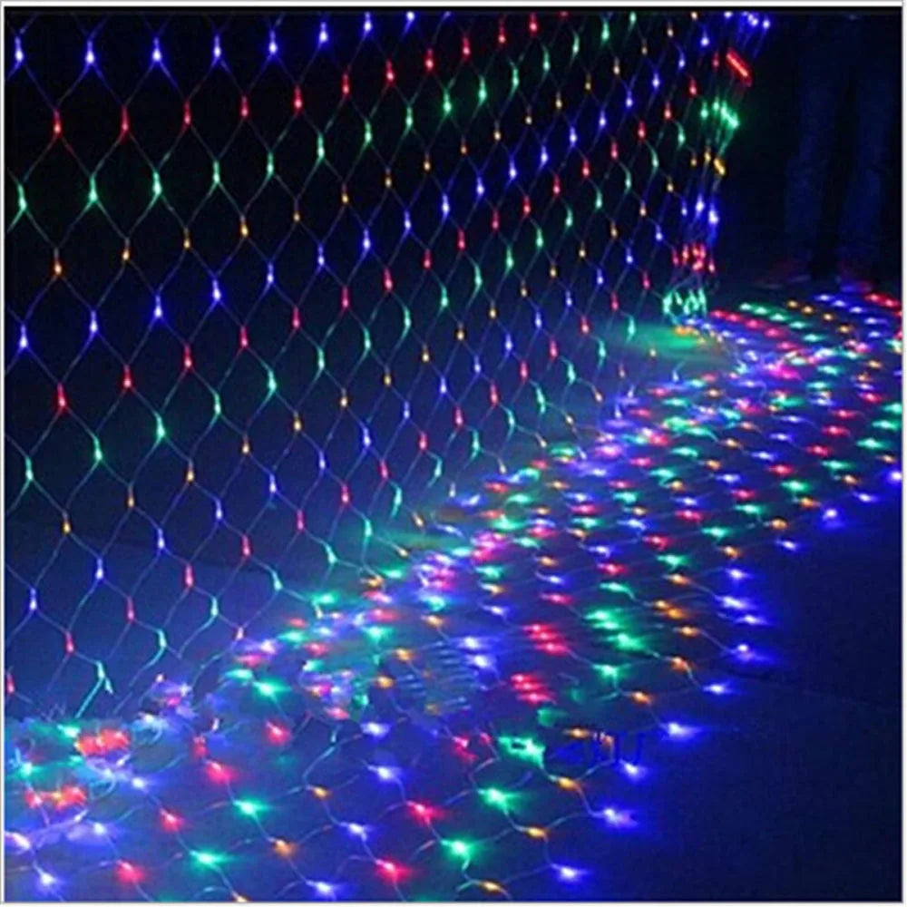 Festive Mesh LED String Lights for Weddings and Parties