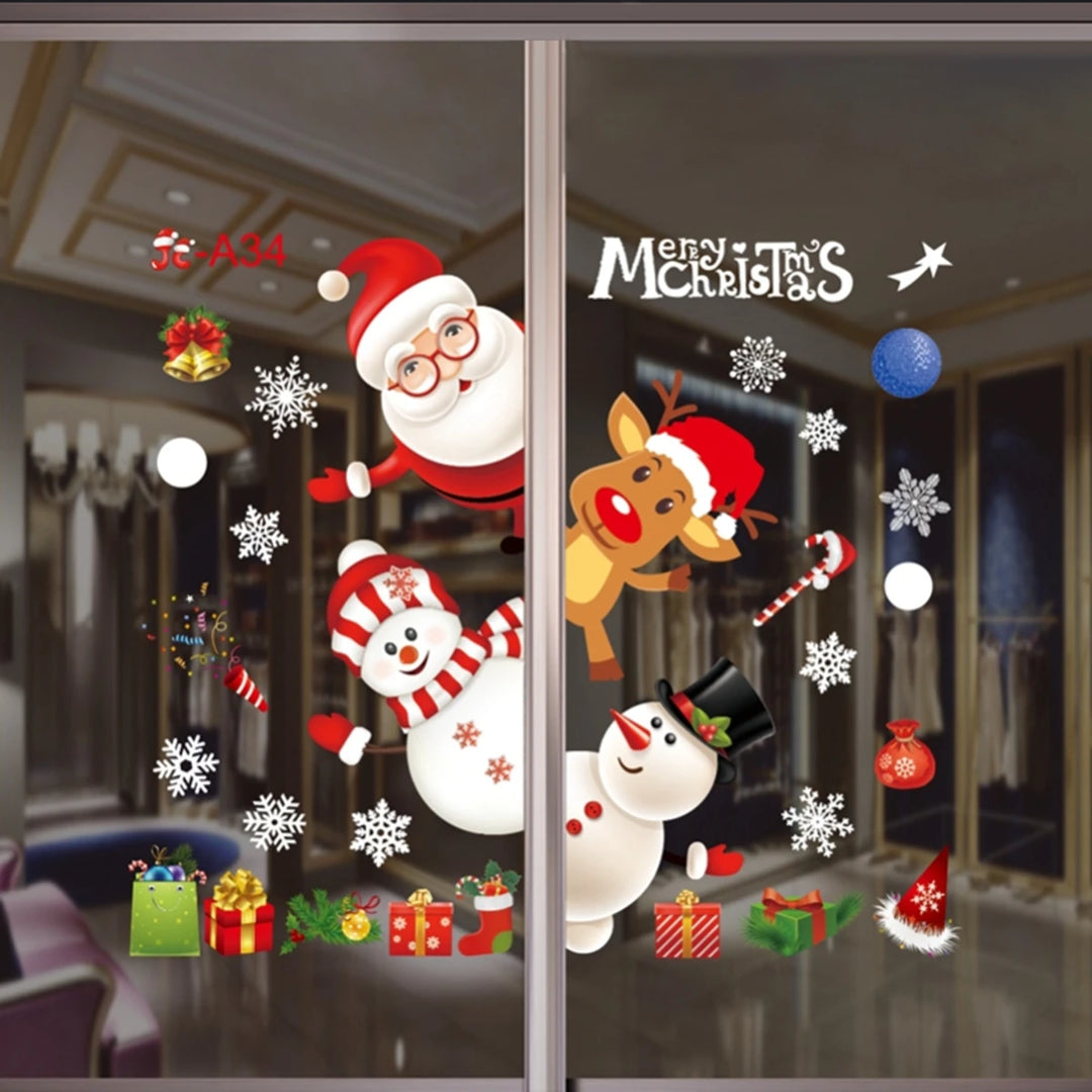 Festive Navidad wall and window stickers set