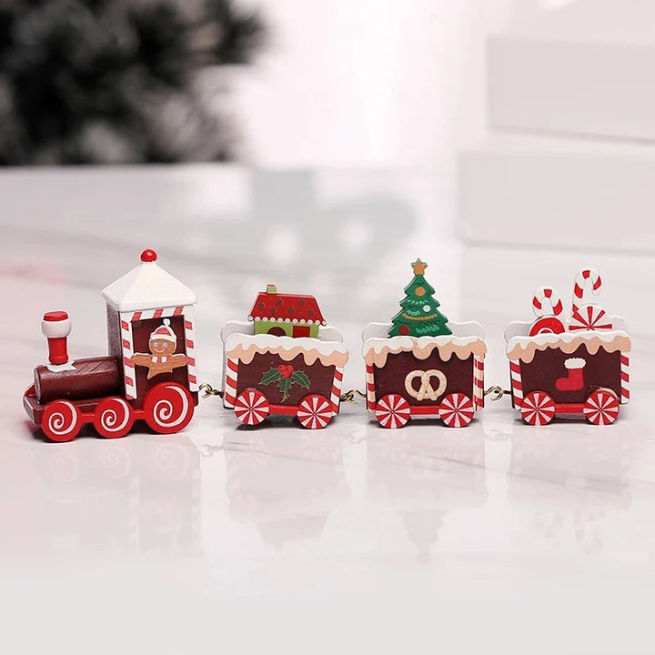 Festive Xmas train with holiday theme