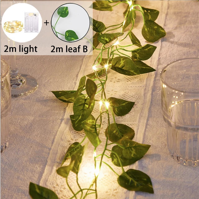 Festive garland LED lights