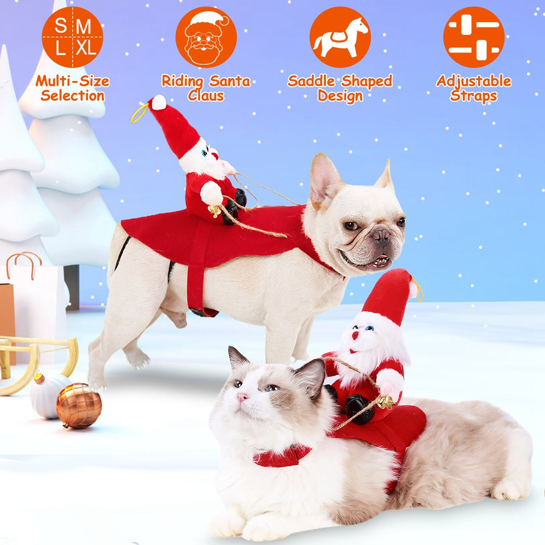 Festive pet red Santa coat