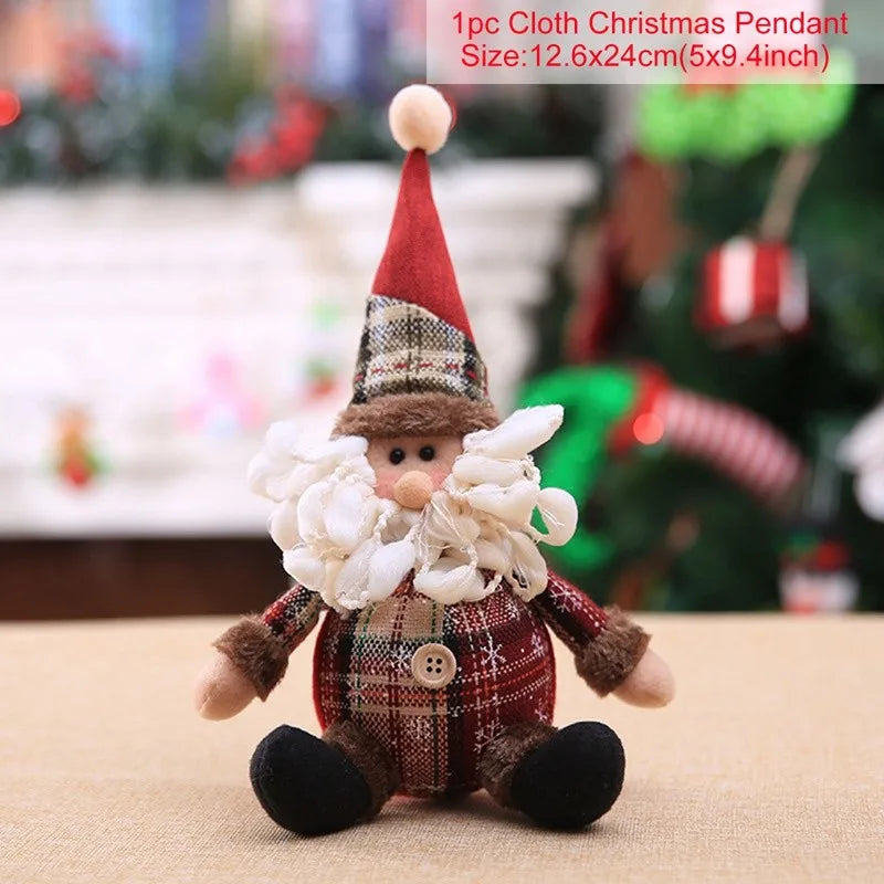 Festive telescopic doll for holiday celebrations