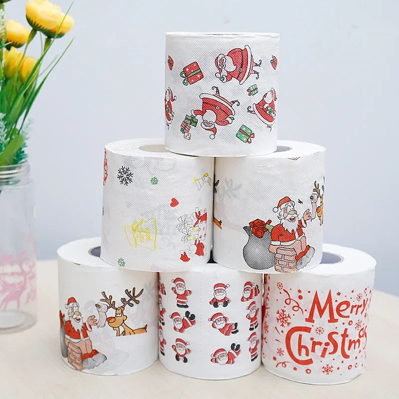 Festive theme toilet paper for holidays