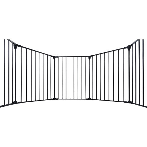 Fireproof safety gate for fireplace area