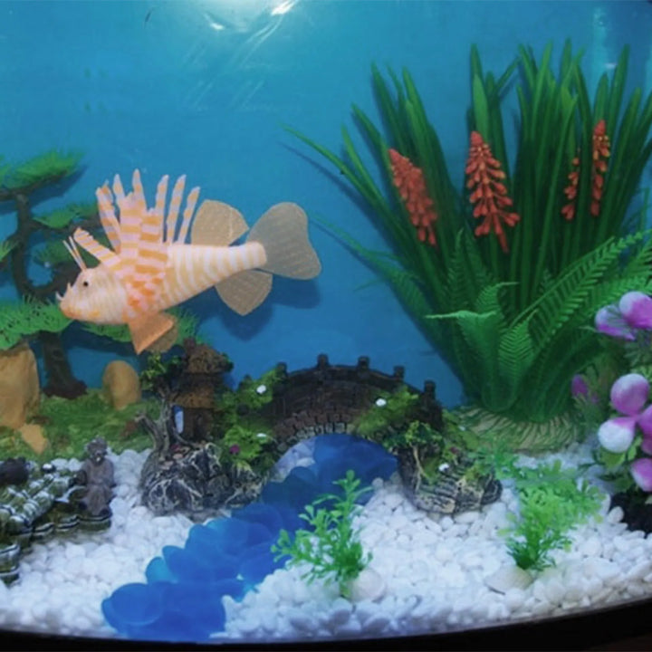 Fish Tank Bridge and Cave Decoration