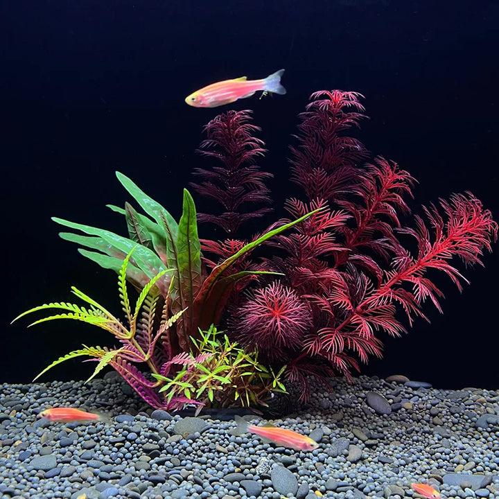 Fish Tank Plastic Aquatic Plants