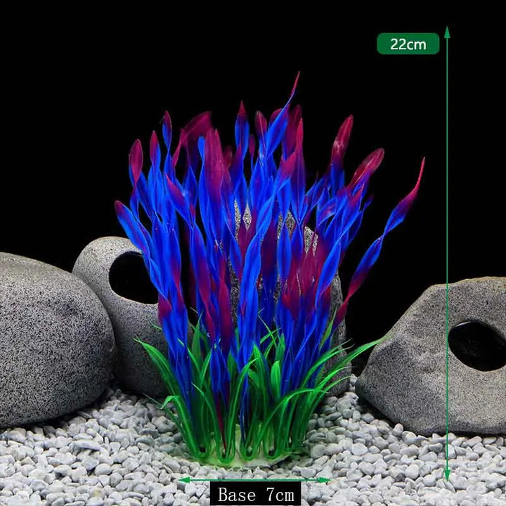 Fish Tank Plastic Grass Water Plants