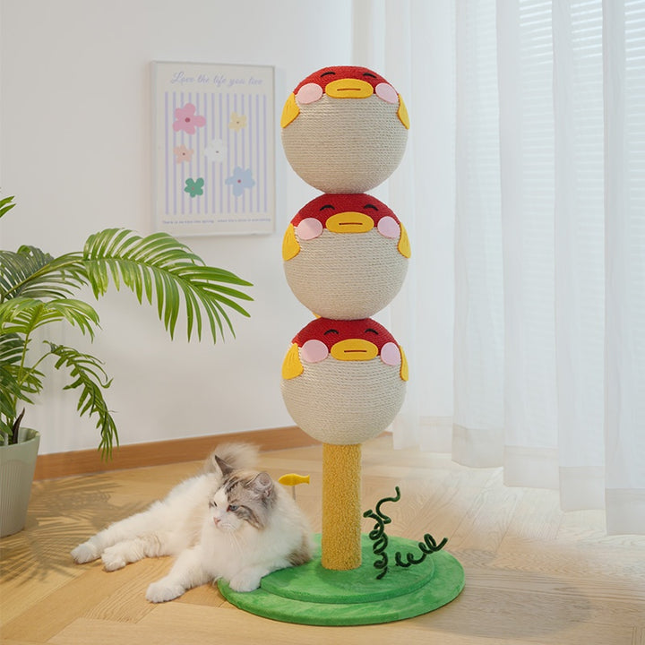 Fish design cat activity tower