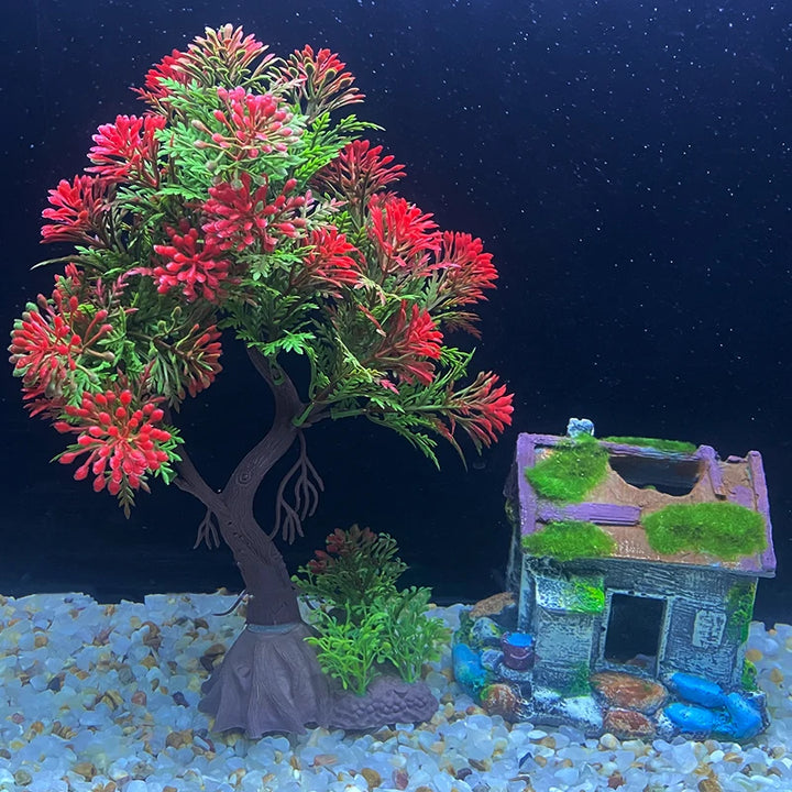 Fish tank DIY artificial plants