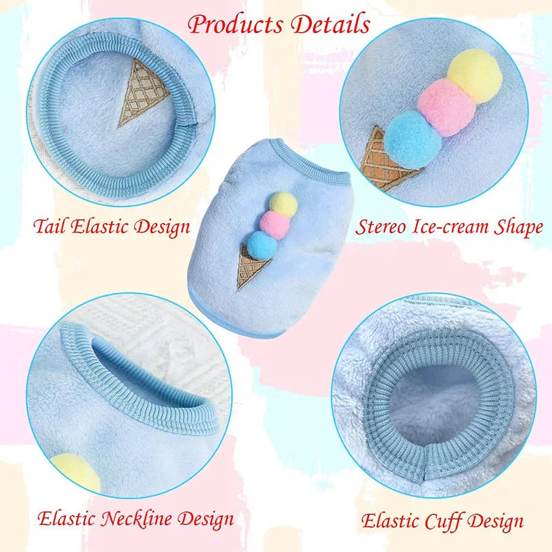 Fleece Rabbit Clothes Bunny Vest for Small Pets product details