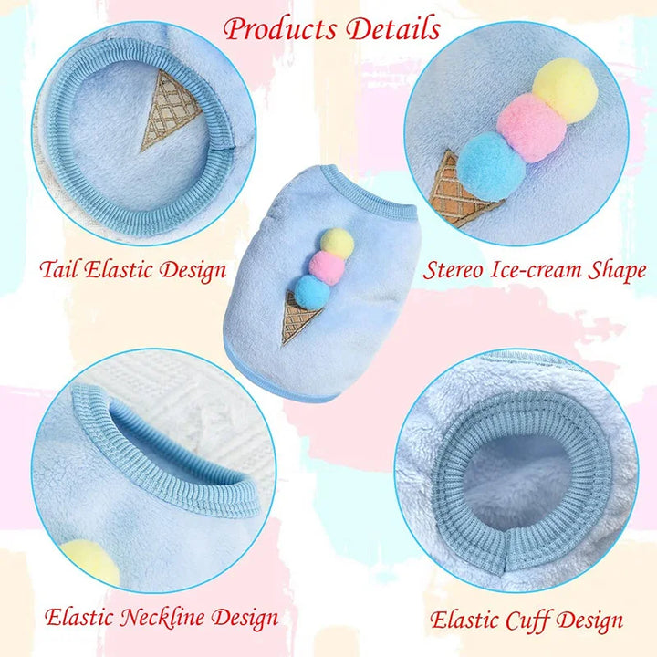 Fleece Rabbit Clothes Bunny Vest for Small Pets product details