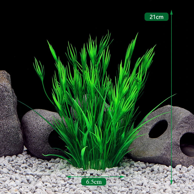 Floating Plastic Aquarium Plant in green 