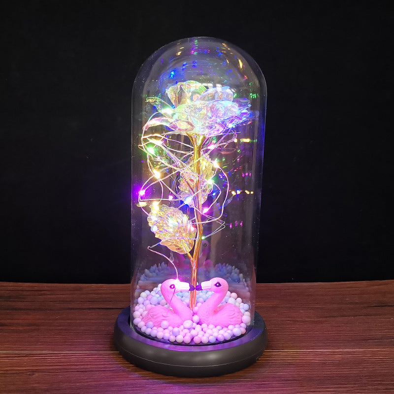 Floral Glass Ornament