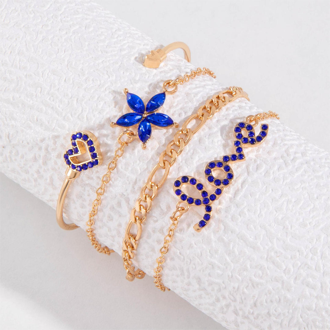 Flower Butterfly Jewelry Bracelet