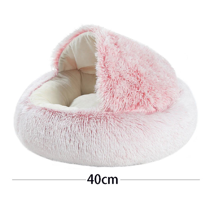 Fluffy Round Cat & Dog Bed