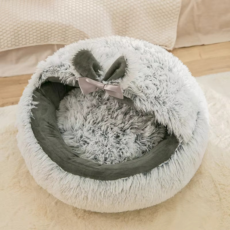 Fluffy pet bed for cats