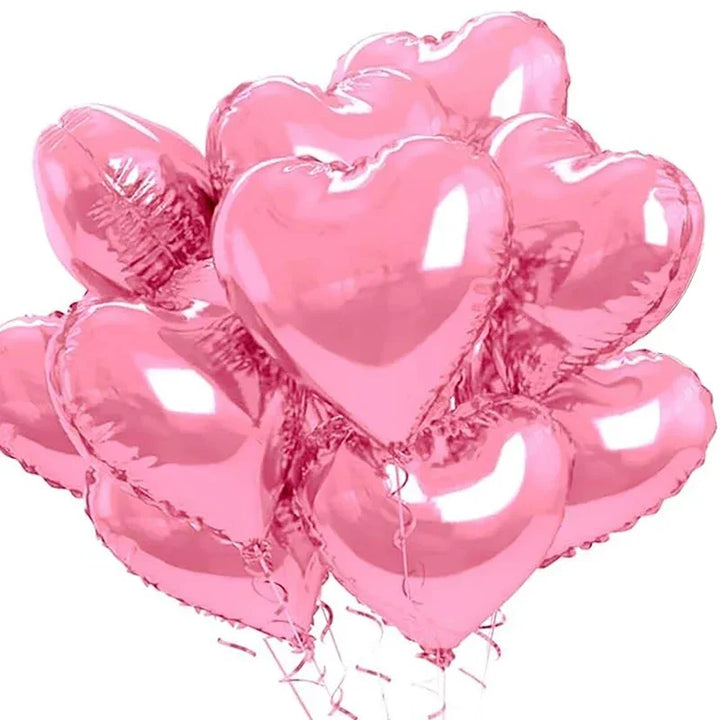 Foil love heart balloons – premium quality