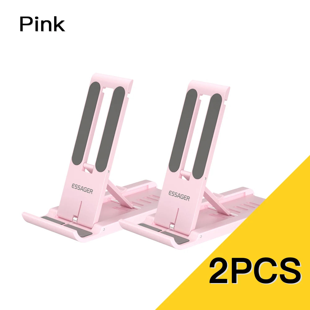 Foldable Phone Stand 2 pcs in pink color 

