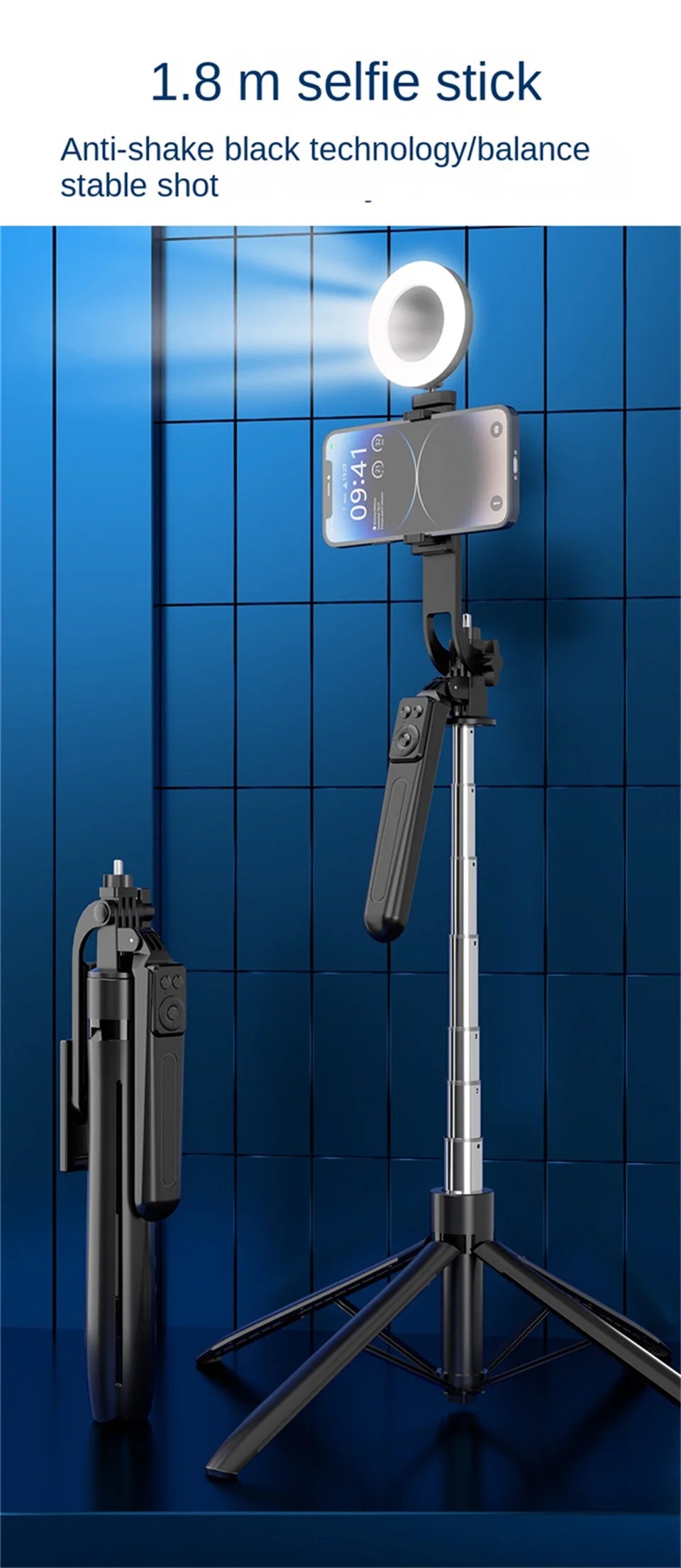 Foldable Phone Tripod Stand