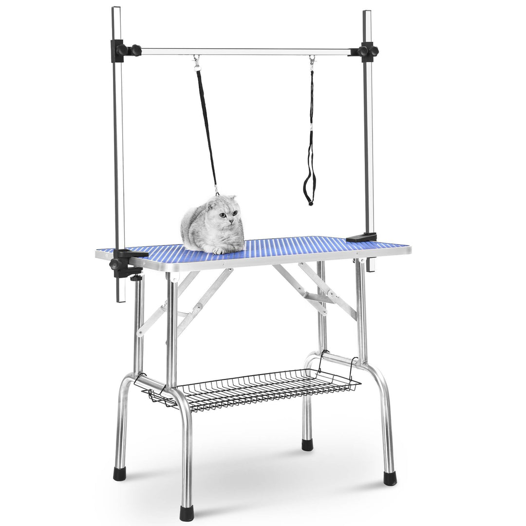 Foldable Steel Grooming Table For Pets