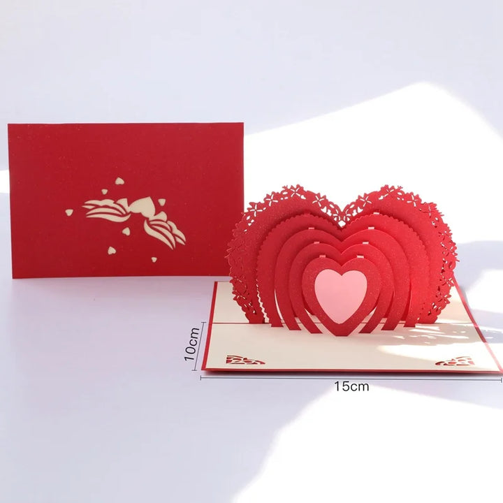 Foldable keepsake love message card