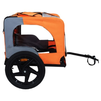 Foldable pet bike trailer cart