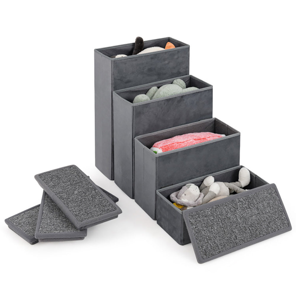 Foldable pet stairs for easy storage