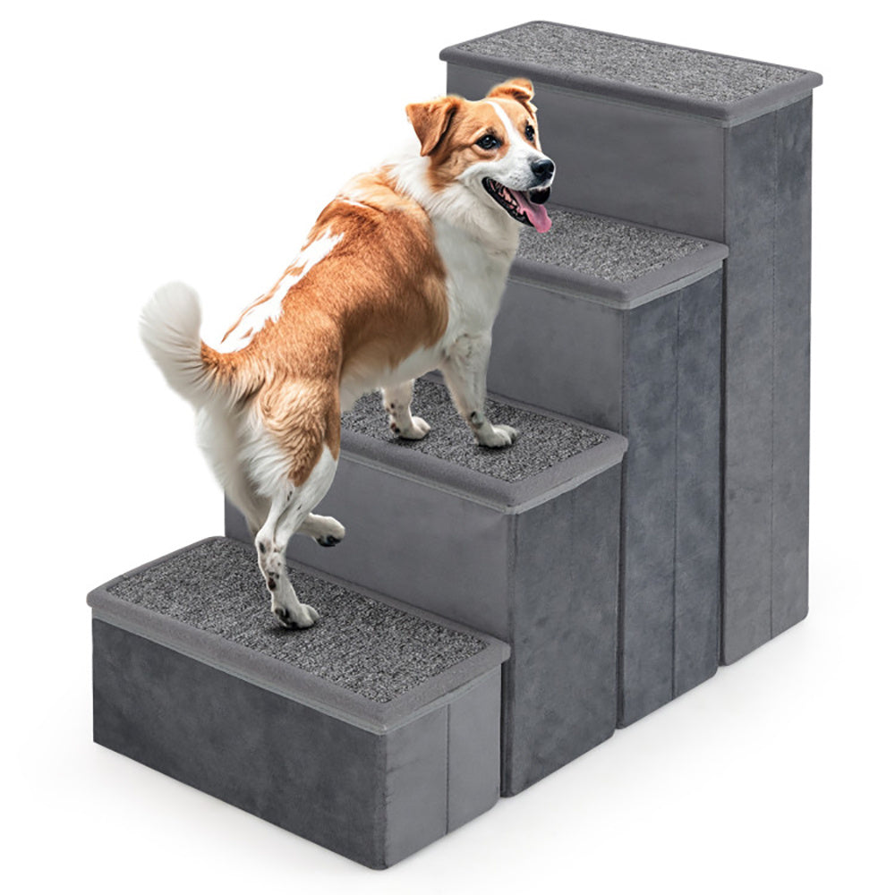 Foldable pet stairs for small dogs