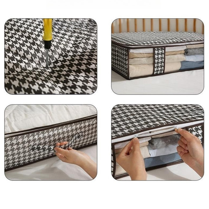 Foldable storage bag for bedding