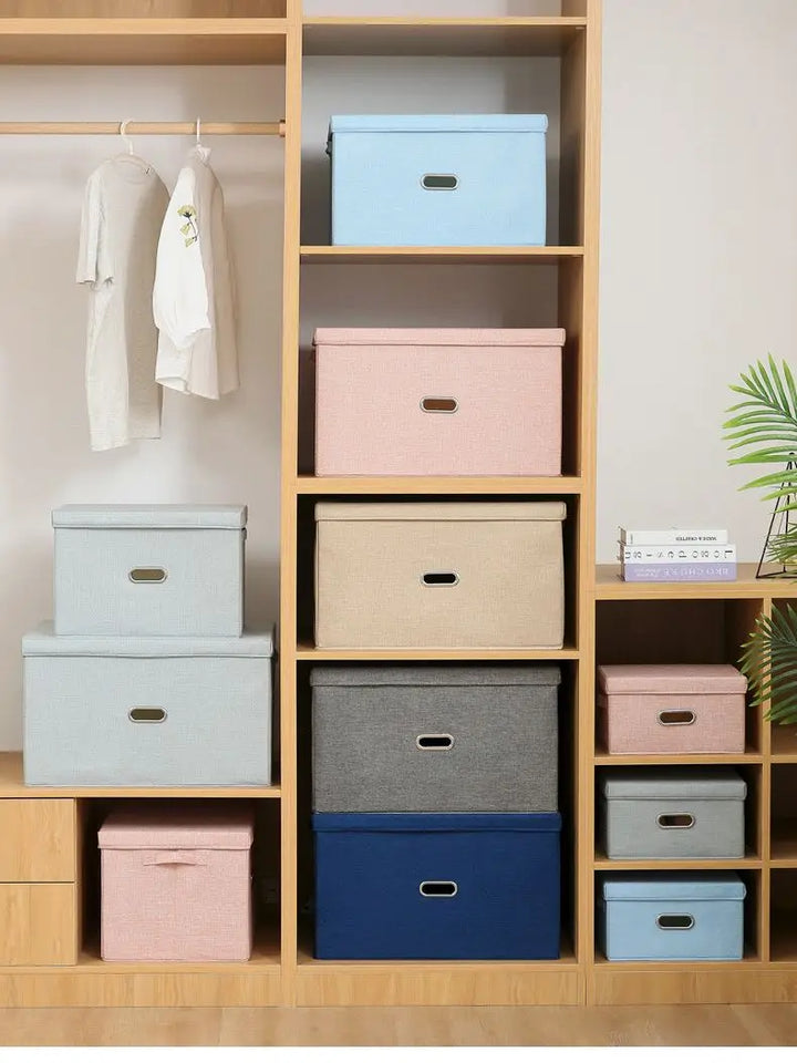 Folding cube box for nursery