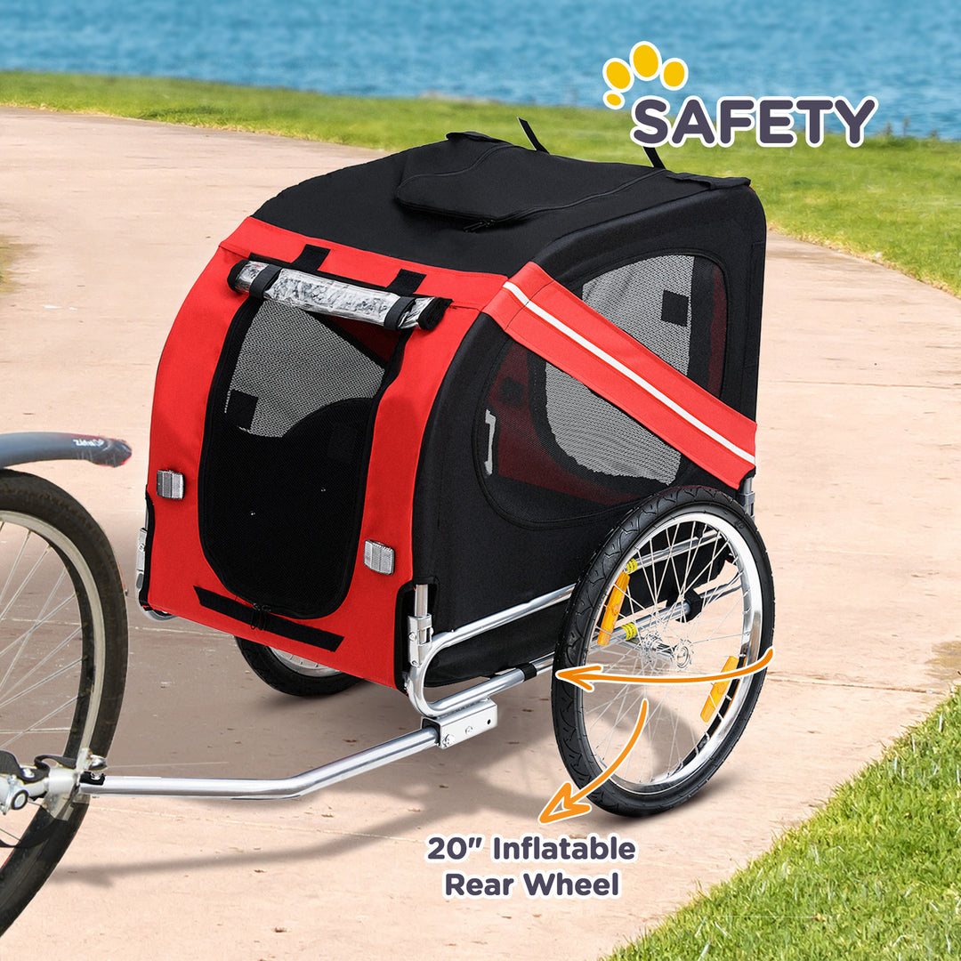 Folding frame dog bike cart