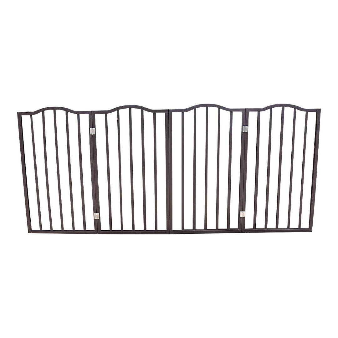 Folding pet gate for doorways