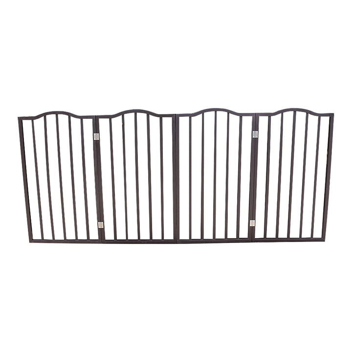 Folding pet gate for doorways