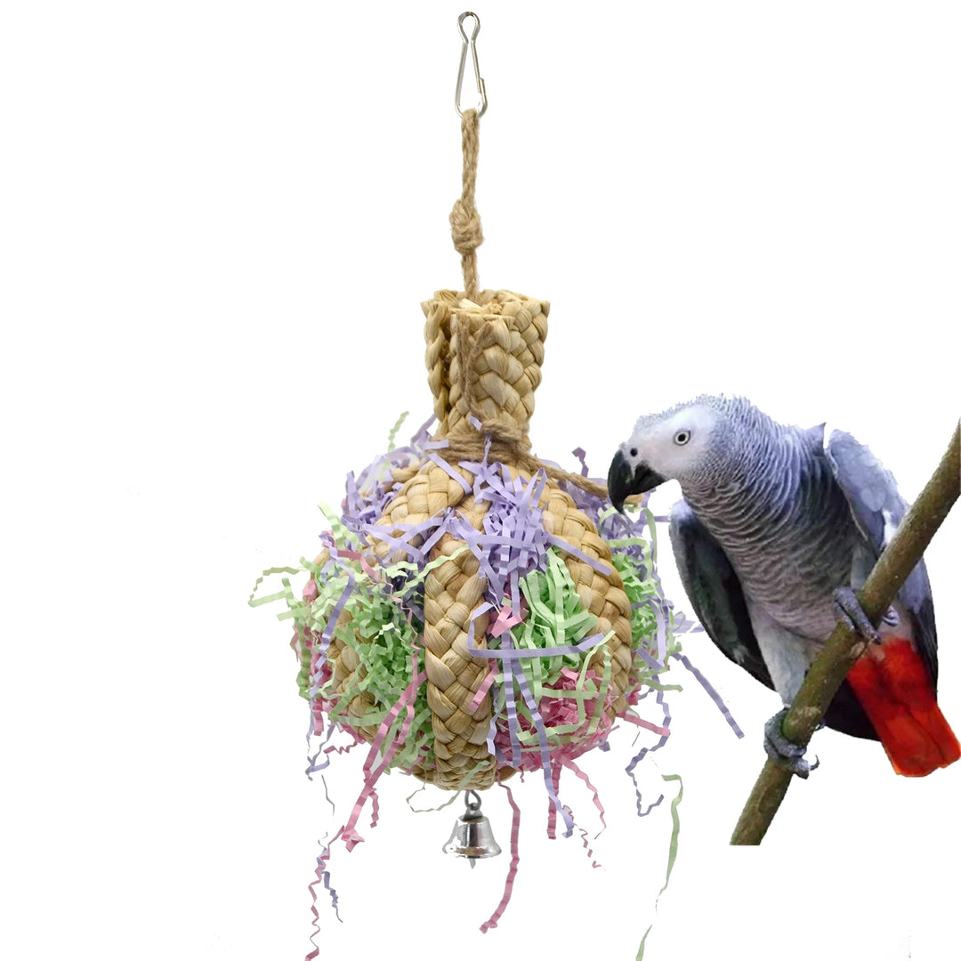 Foraging Parrot Toy With Bell