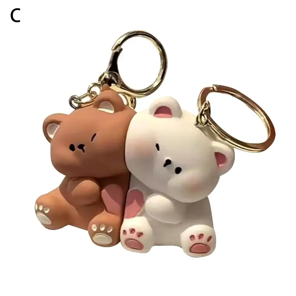 Friendship bear keychain pendant