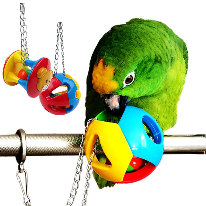 Fun Parrot Plastic Chew Toy