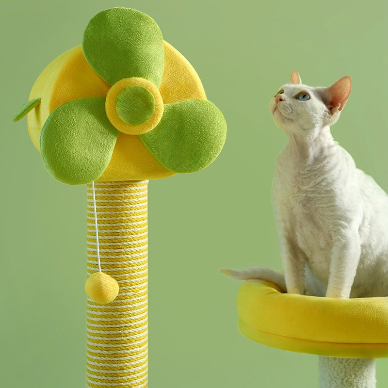 Fun cat climbing tower with platforms