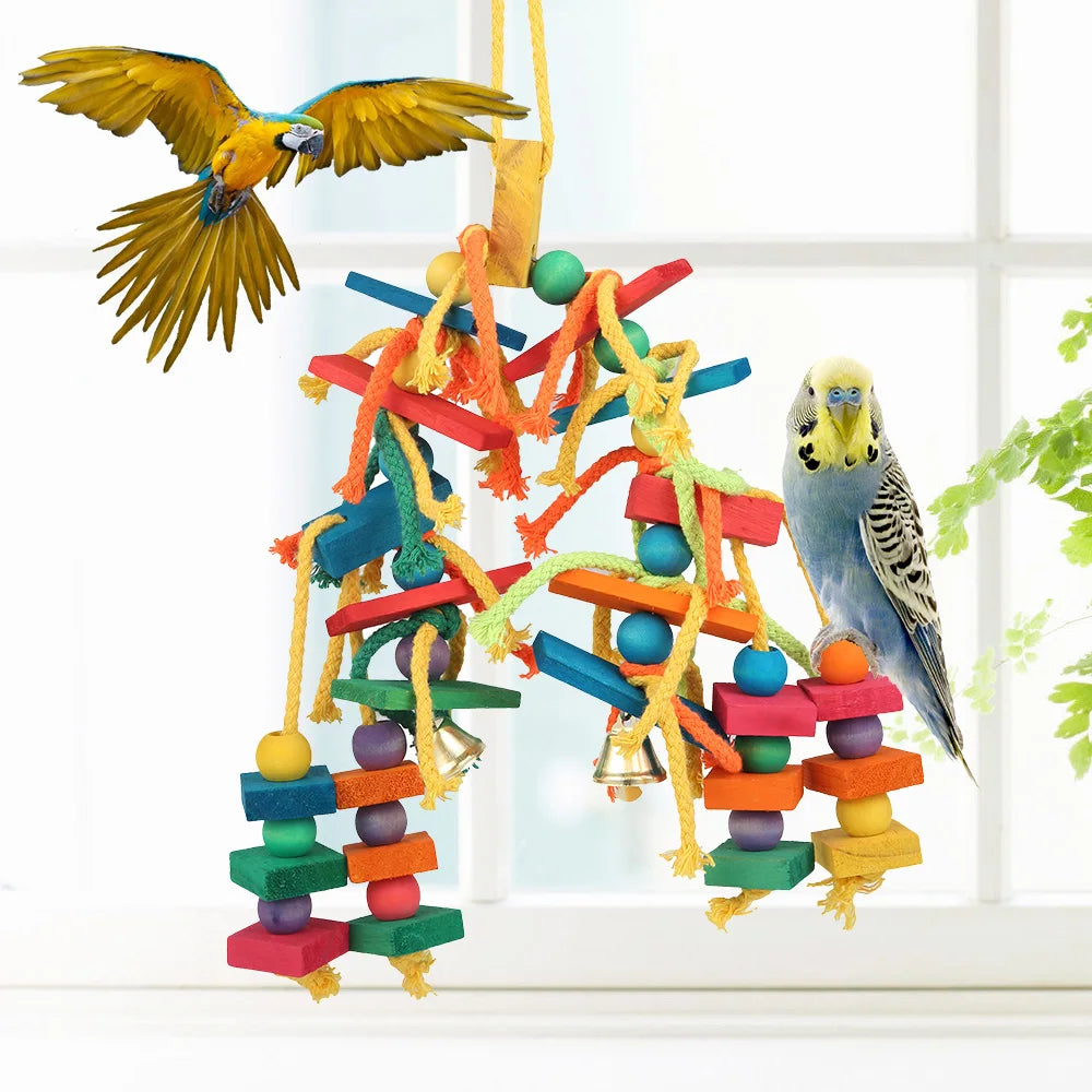 Funny Parrot Toy For Cage