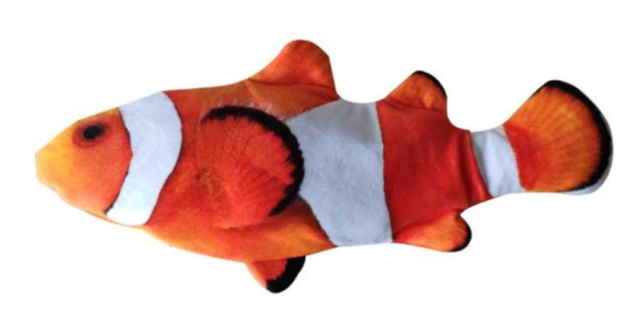Funny electric fish toy for playful cats colorfull 
