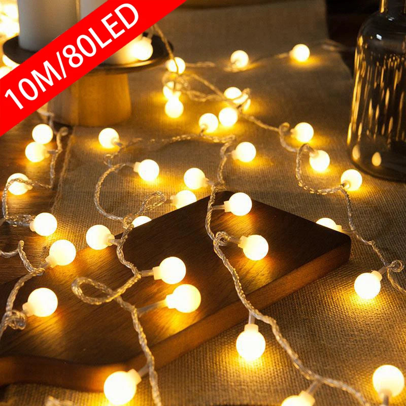 Garden LED fairy lights with USB power